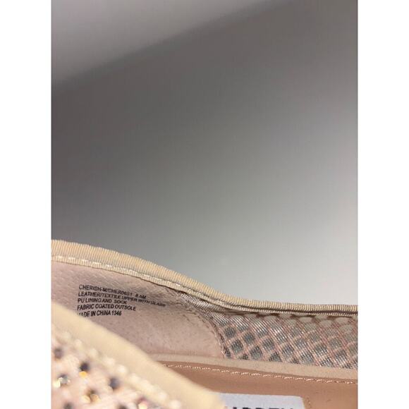 Steve Madden Cherish Tan Mesh‎ Flats Ballet Shoes Fairy Beaded Womens Size 8.5 M - Picture 6 of 6